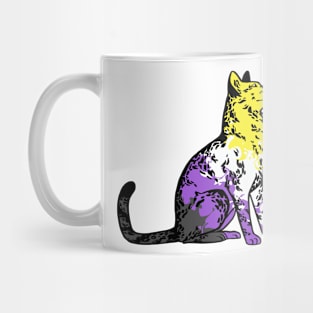 nonbinary pride kitty Mug